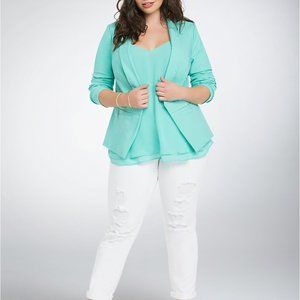 CUT AWAY FIT BLAZER (Pool Blue)